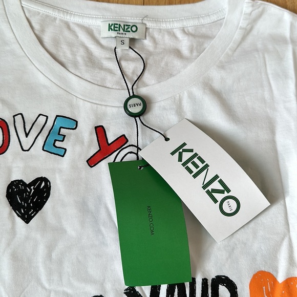 NWT 🥰KENZO Paris t-shirt with letter print, fun, quality - Picture 3 of 7